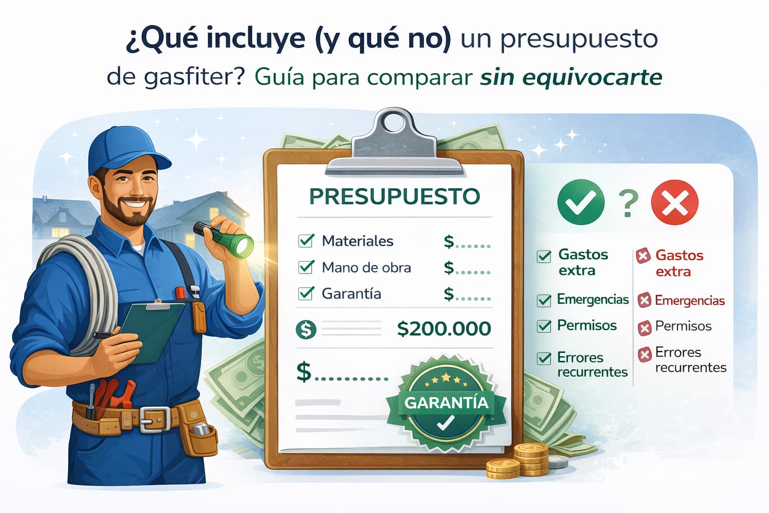 Presupuesto de Gasfitería en Santiago: Guía para Cotizar Seguro